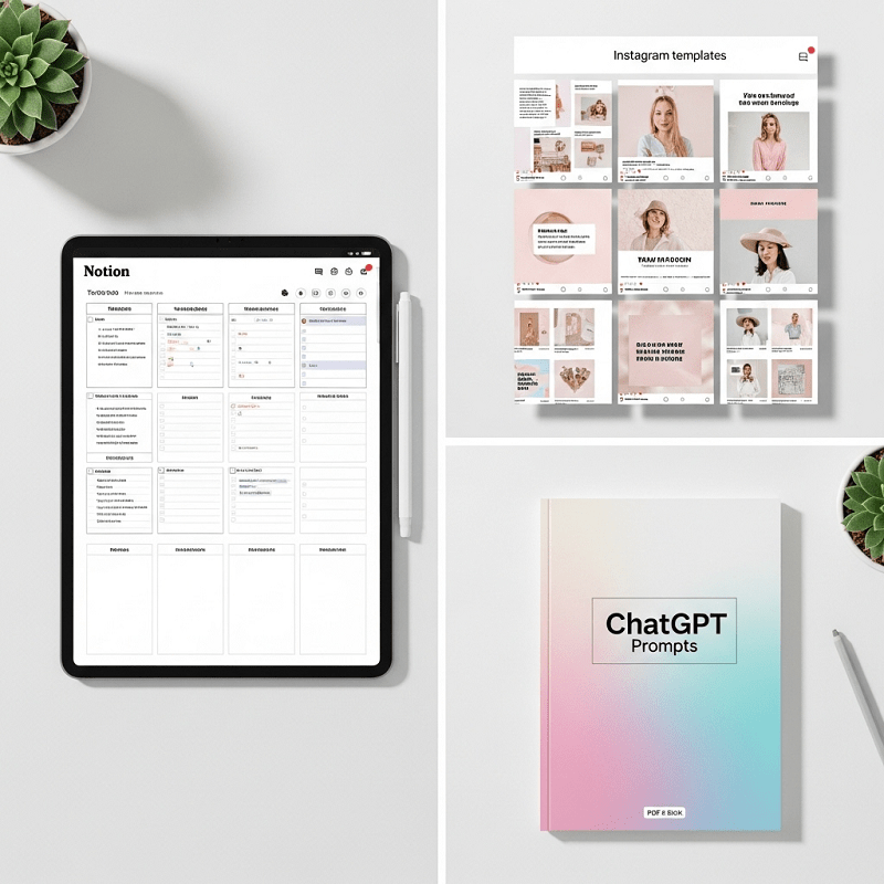 Examples of zero-cost digital products to sell online.